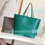 Copy L---V Borneo Green Neverfull MM Tote Bag Medium Size M12195 